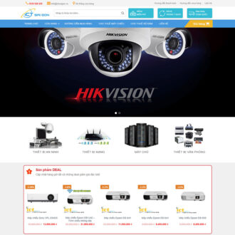 Mẫu website flatsome bán camera 02