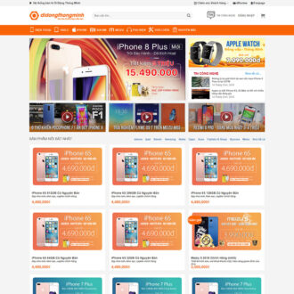 Mẫu website di động thông minh