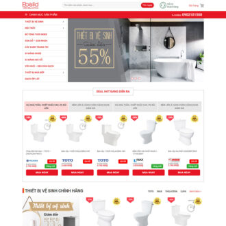Mẫu website bán thiết bị vệ sinh