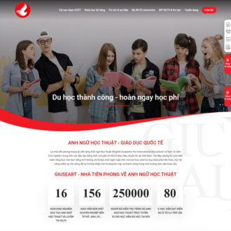 Mẫu website trung tâm anh văn 06