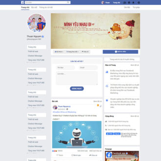 Mẫu website Facebook