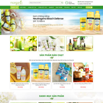 Mẫu website mỹ phẩm 07