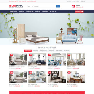 Mẫu website flatsome nội thất 12