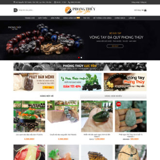 Mẫu website flatsome phong thủy 01