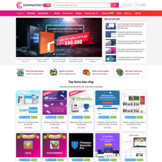 Mẫu website flatsome bán code - phần mềm