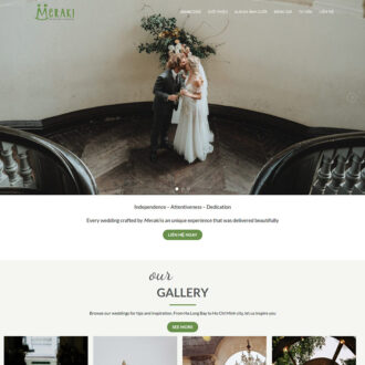 Mẫu website studio ảnh cưới