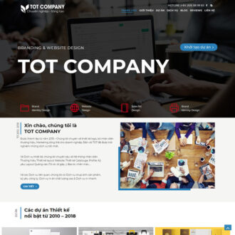 Mẫu website công ty thiết kế