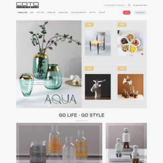 Mẫu website flatsome trang trí