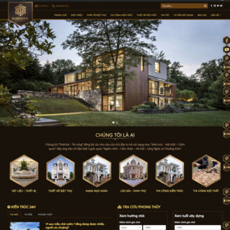 Mẫu website thiết kế biệt thự 02