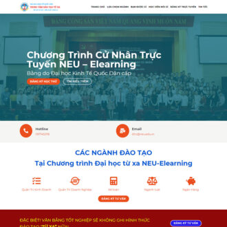Mẫu website trung tâm đào tạo
