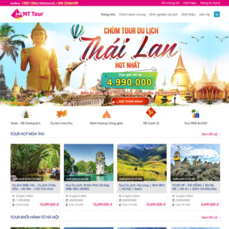 Mẫu website du lịch 09