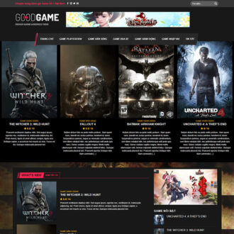 Mẫu website review game