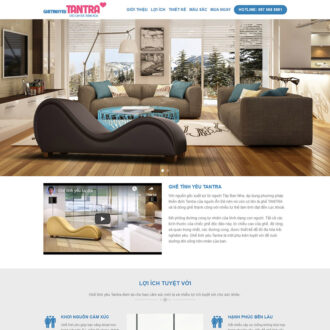 Mẫu website landing page ghế tình yêu