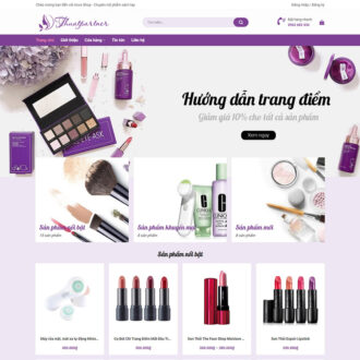 Mẫu website mỹ phẩm 011
