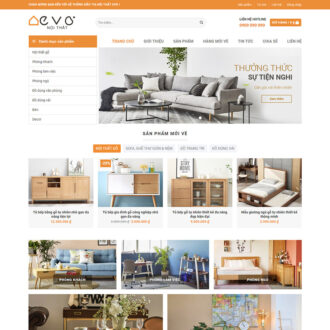 Mẫu website nội thất 015