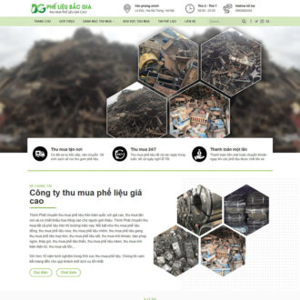Mẫu website cơ sở bán phế liệu