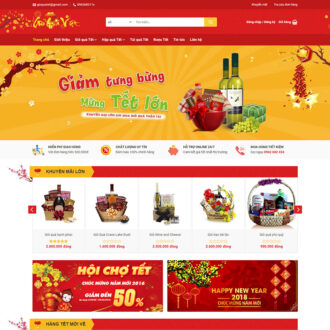 Mẫu website bán quà tết