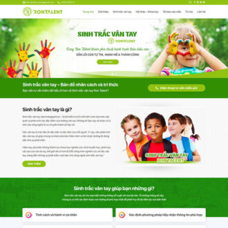 Mẫu website sinh trắc vân tay