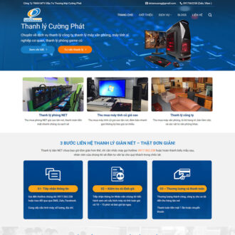 Mẫu website thanh lý 02