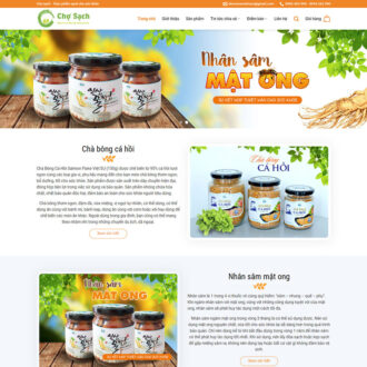Alternative view of Mẫu website thực phẩm chức năng 8