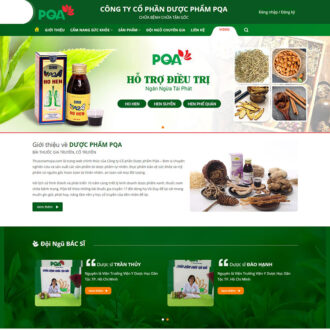 Mẫu website bán thuốc nam 01