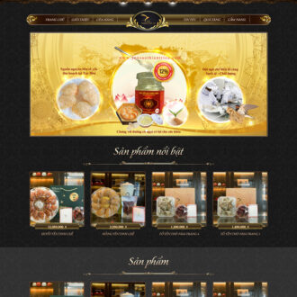 Mẫu website bán yến sào 01