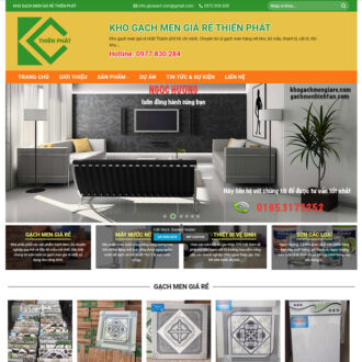 Mẫu website bán gạch men