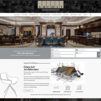 Mẫu website kiến trúc 03