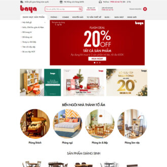 Mẫu website nội thất 22