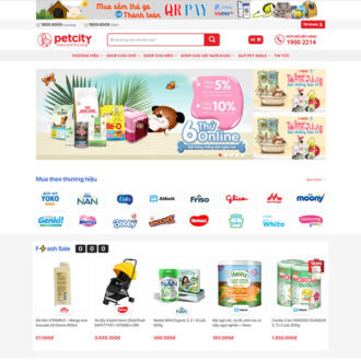 Mẫu website bán tạp hóa online