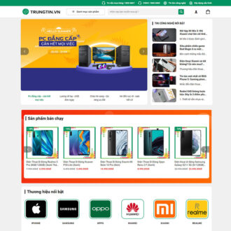 Mẫu website bán điện thoại 03