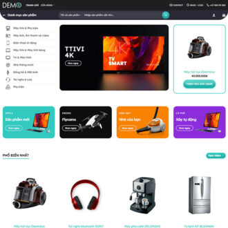 Mẫu website bán hàng điện tử