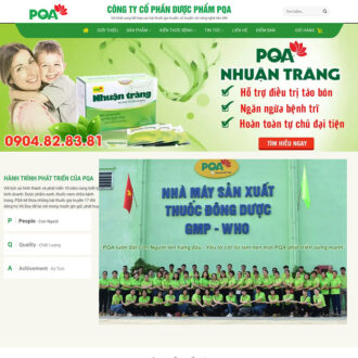 Mẫu website nhà thuốc 02