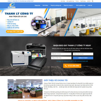 Mẫu website dịch vụ thanh lý 03