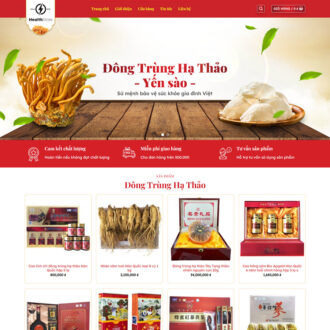 Mẫu website bán yến sào 02
