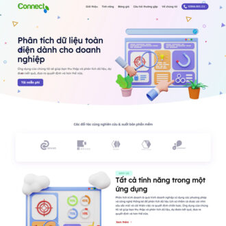Mẫu website landing page bán phần mềm, ứng dụng