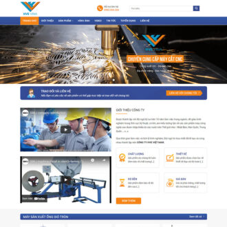 Mẫu website cơ khí 01