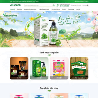 Mẫu website thực phẩm chức năng 09