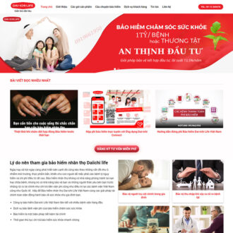 Mẫu website bảo hiểm daichi