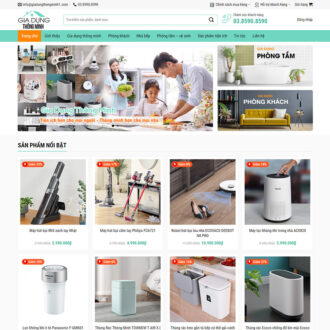 Mẫu website bán đồ gia dụng