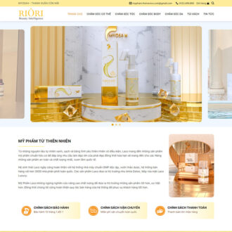 Mẫu website bán mỹ phẩm 16