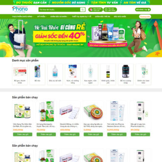 Mẫu website nhà thuốc 04 cao cấp