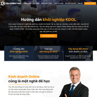 Mẫu website landing page giới thiệu cá nhân