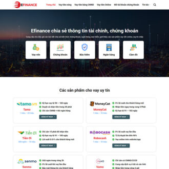Mẫu website dịch vụ tài chính 01