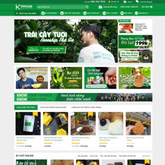 Mẫu website thực phẩm 05