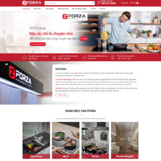 Mẫu website bán bếp từ 03 - bếp điện - thiết bị bếp