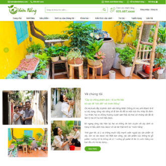 Mẫu website bán cây xanh 03