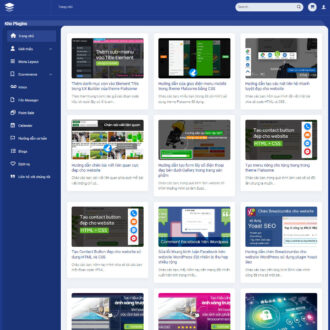 Mẫu website bán plugin, theme