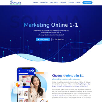 Mẫu website landing page marketing