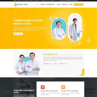 Alternative view of Theme wordpress phòng khám 03 - tiêm Vắc xin - tiêm chủng